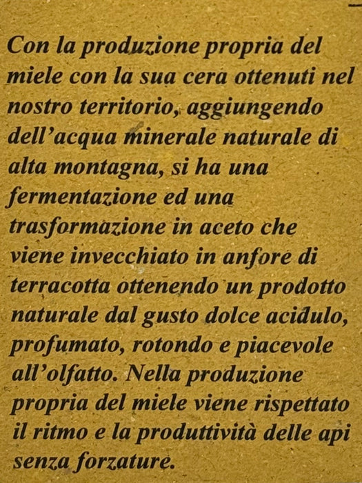 Aceto di miele invecchiato in anfora  -  Acetaia Bonfigliol - vaigustando