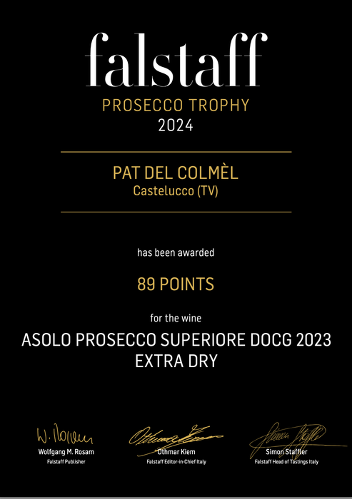 Asolo Prosecco Superiore DOCG  Extra Dry  -  Pat del Colmel - vaigustando