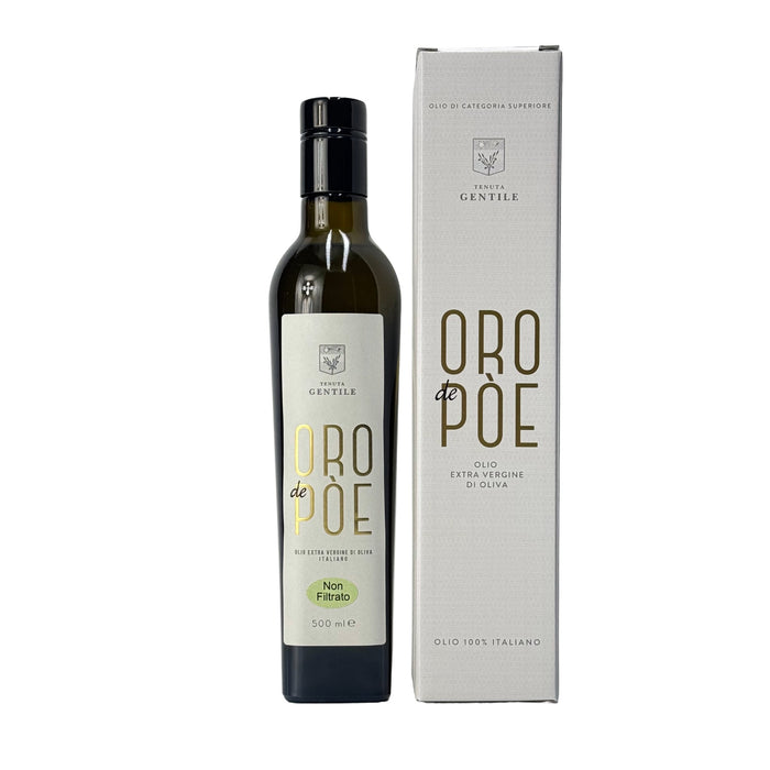 Olio Extravergine Veneto del Grappa Non Filtrato 500ml  -  Oro de Pòe - vaigustando