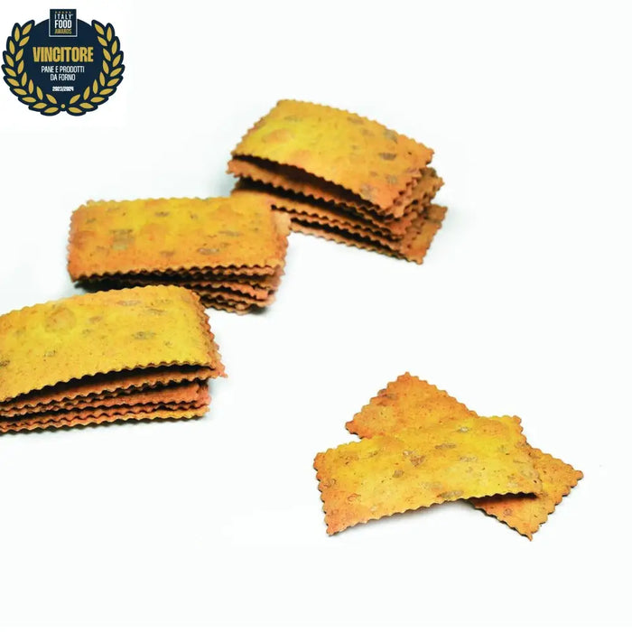 Crackers senza lievito alla Curcuma 150g  -  Bottega Bianchin - vaigustando