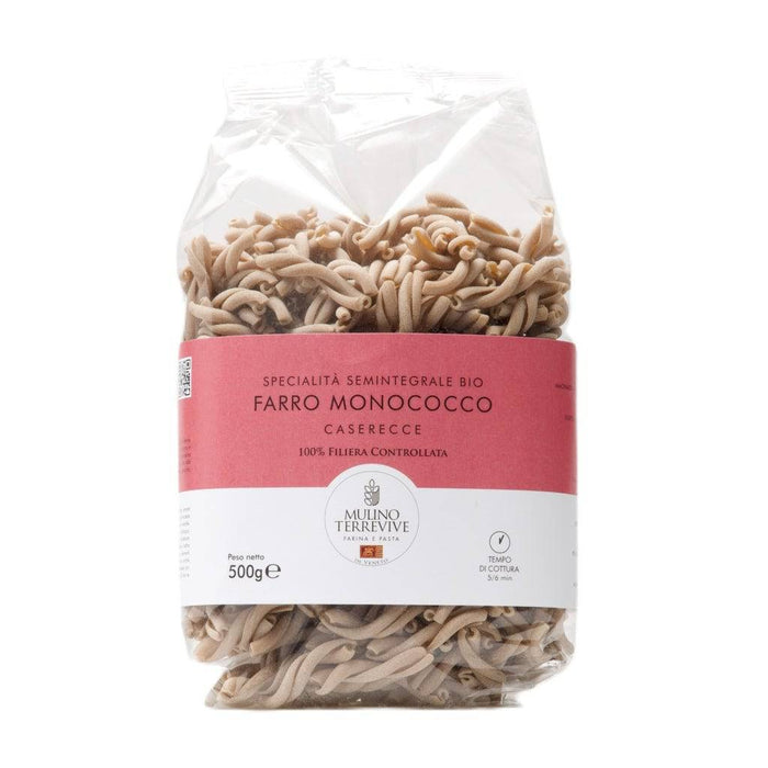 Specialità Semintegrale  Farro Monococco Caserecce 500g  -  Mulino Terrevive - vaigustando