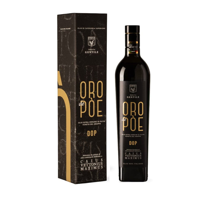 Olio Extravergine Veneto del Grappa DOP Presidio Slow Food 500ml Edizione Limitata  -  Oro de Pòe - vaigustando